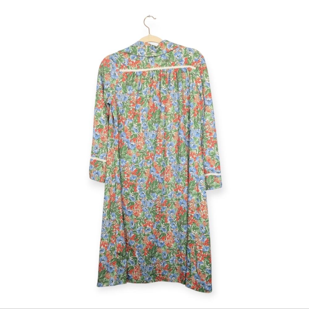 Vintage Floral 60s/70s Style Cottagecore Garden Print House Dress - Picture 2 of 8